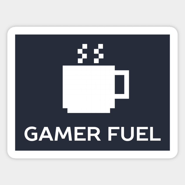 Coffee Gamer Fuel T-Shirt Sticker by happinessinatee